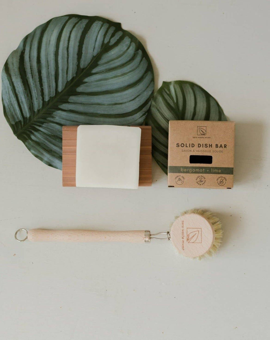 Solid Dish Soap Bar | Bergamot + Lime | Vegan & Organic