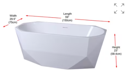 Ethen Freestanding Soaker Tub