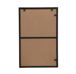 Simple Black Rectangle Mirror